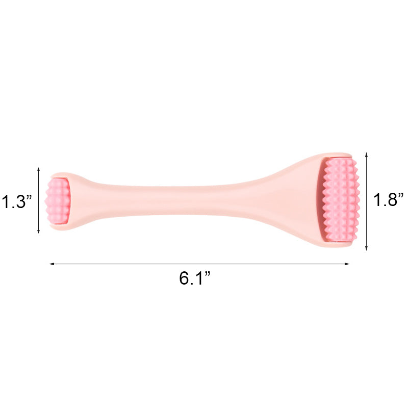 Double End Silicone Face Roller Facial Massager Roller for Wrinkles & Puffiness