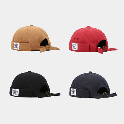 Polyester Adjustable Dockers Beanie Brimless Hat
