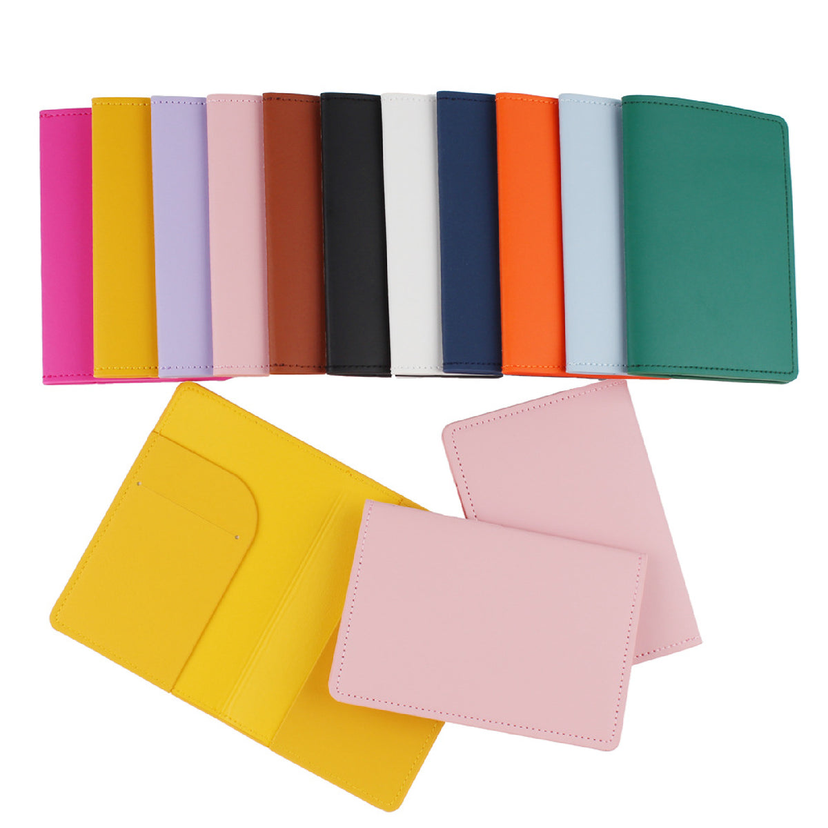 Travel Wallet Passport Holder With 1 Card Slot PU Cover Passport Wallet for Business Trip