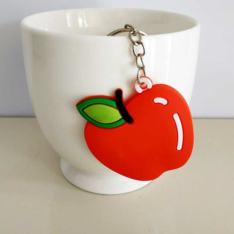 Custom 3D Raised Shaped Soft Touch PVC Keychain - Two Sides Printing