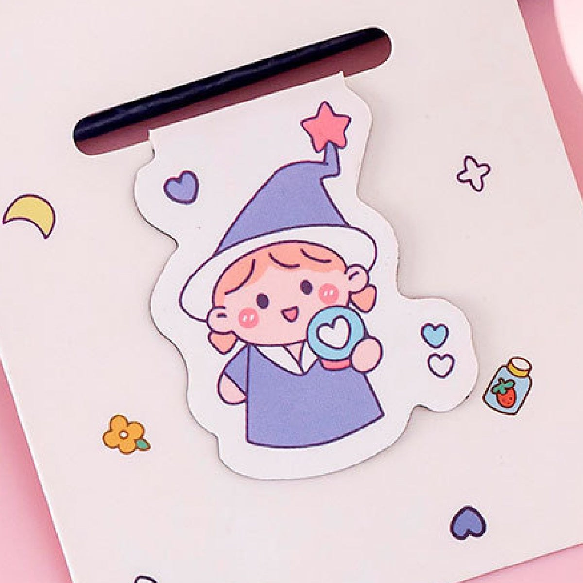 Wizard Magnetic Bookmark Book Marker Clip for Library, Museum, Book Club Magician Book Clip