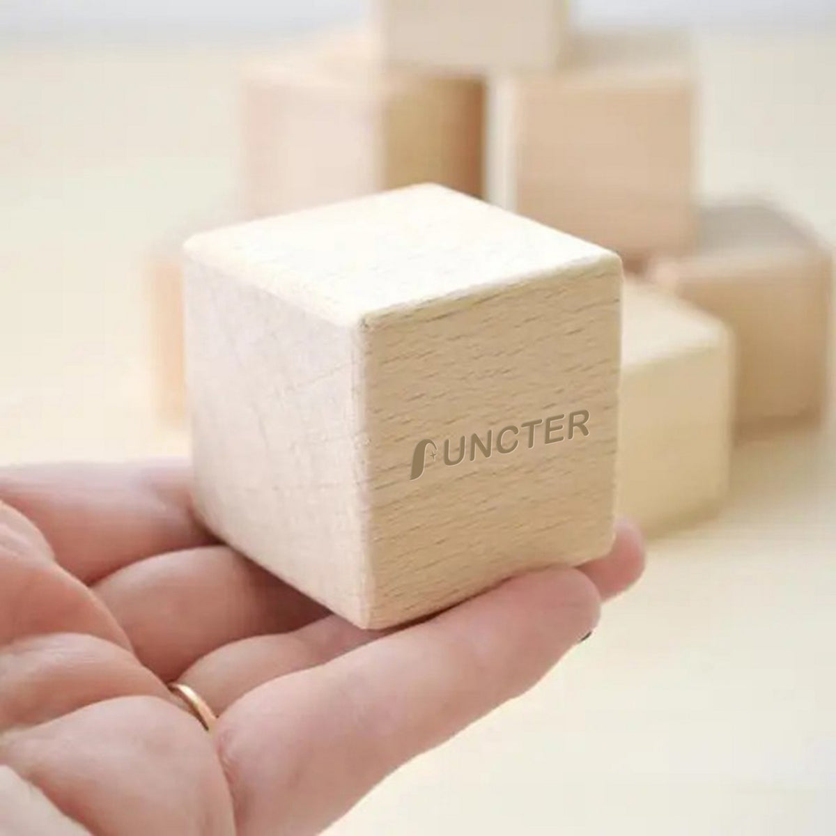 2.75" Pine Wooden Square Block Wood Blank Cube