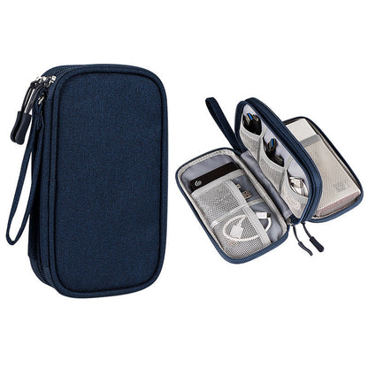 Electronic Accessories Organizer Travel Cable Organizer Bag Pouch (2 Layers)