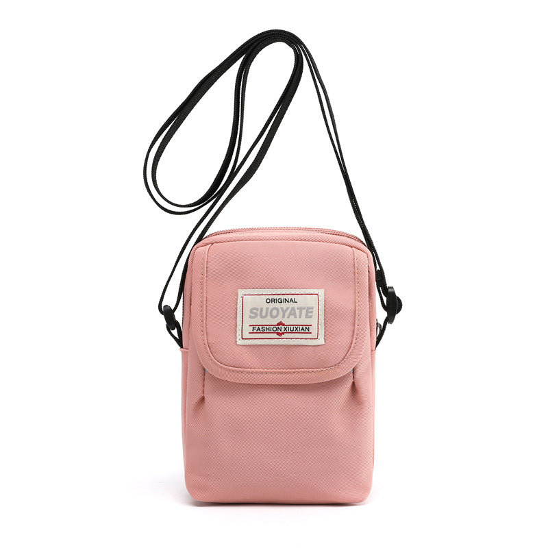 Nylon Mini Crossbody Bag Single Shoulder Bag Daily Cell Phone Purse Bag Stadium Approved Bag