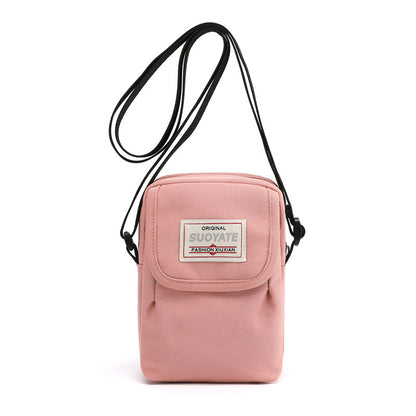 Nylon Mini Crossbody Bag Single Shoulder Bag Daily Cell Phone Purse Bag Stadium Approved Bag