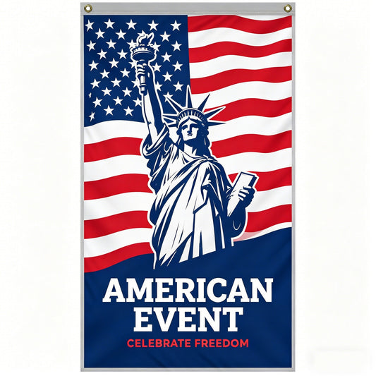 2' x 3' Single-Reverse Knitted Polyester Vertical Banner