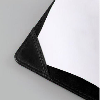 A4 Size PU Leather Signature Folder PU Cover Writing Board Rounded Corner Folder for Business