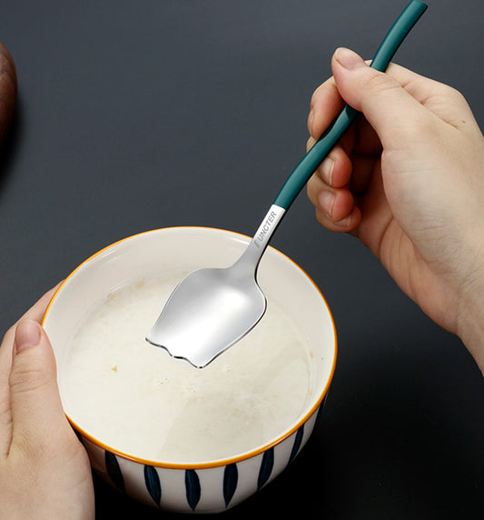 Tulip Shape Stainless Steel Coffee Spoon Mixing Spoon