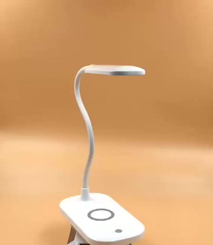 Eye Caring LED Dimmable Desk Lamp Pen Holder With Wireless Charger