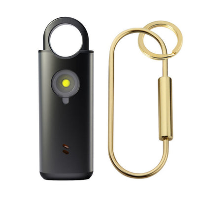 Rechargeable Personal Safety Alarm Self-defense Keychain