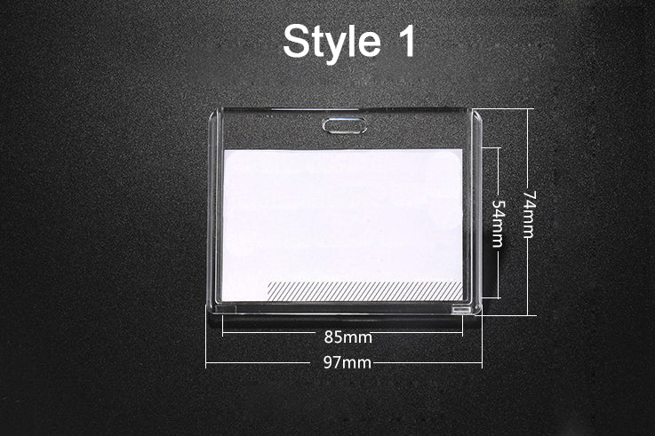 Crystal Badge Holder w/Paper Card