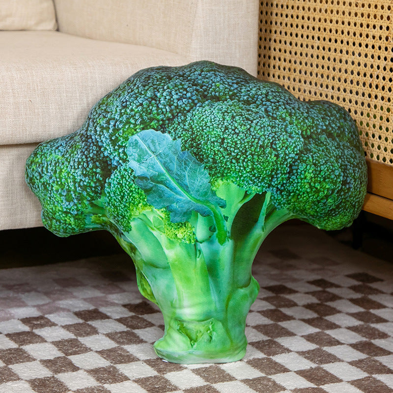 15'' to 20" Personalized Unique Stuffed Pillow Toy Custom Vegetable Broccoli Shaped Pillow