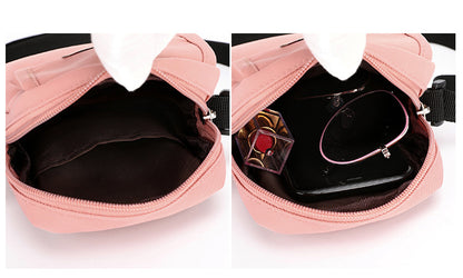 Nylon Mini Crossbody Bag Single Shoulder Bag Daily Cell Phone Purse Bag Stadium Approved Bag