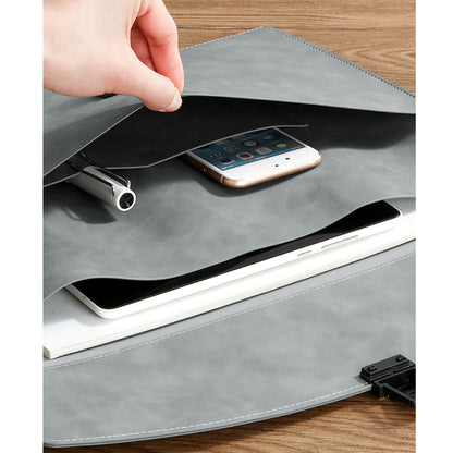 PU Leather A4 Business Document Bag File Envelope
