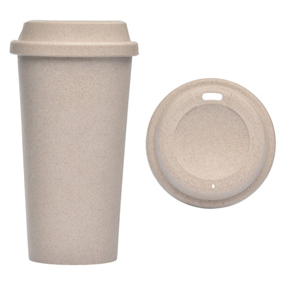 18.3 Oz. Bamboo Fiber Tumbler Unbreakable Drinking Cup W/Lid