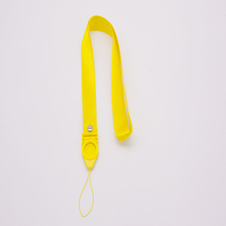 Flat Polyester Lanyard w/Plastic Button
