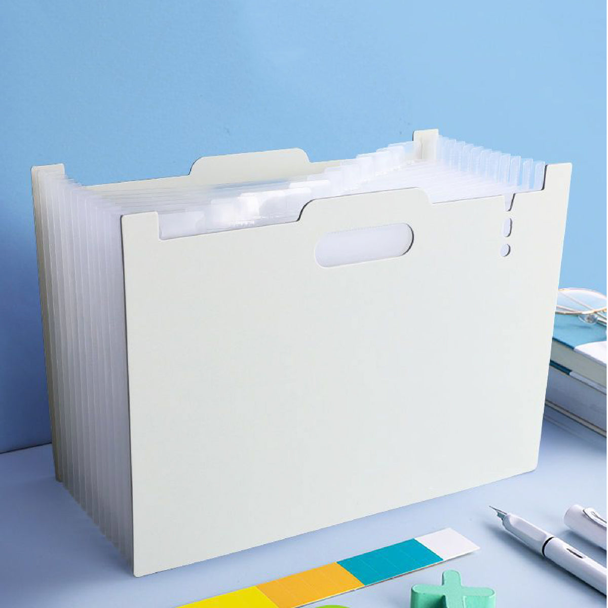 Horizontal File Folder Letter Size Expanding File Folder Desktop File Organizer Office File Holder