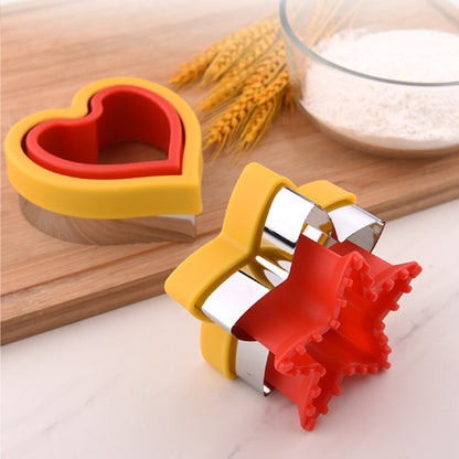 2 Layers Star-Shaped Sandwich Cutter Sandwich Sealer Cutter Crustless Sandwich Maker for Lunchbox