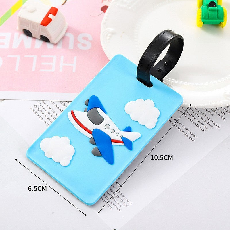 Fully Customizable 3D Raised Soft PVC Luggage Tag For Suitcase Travel Baggage Identification