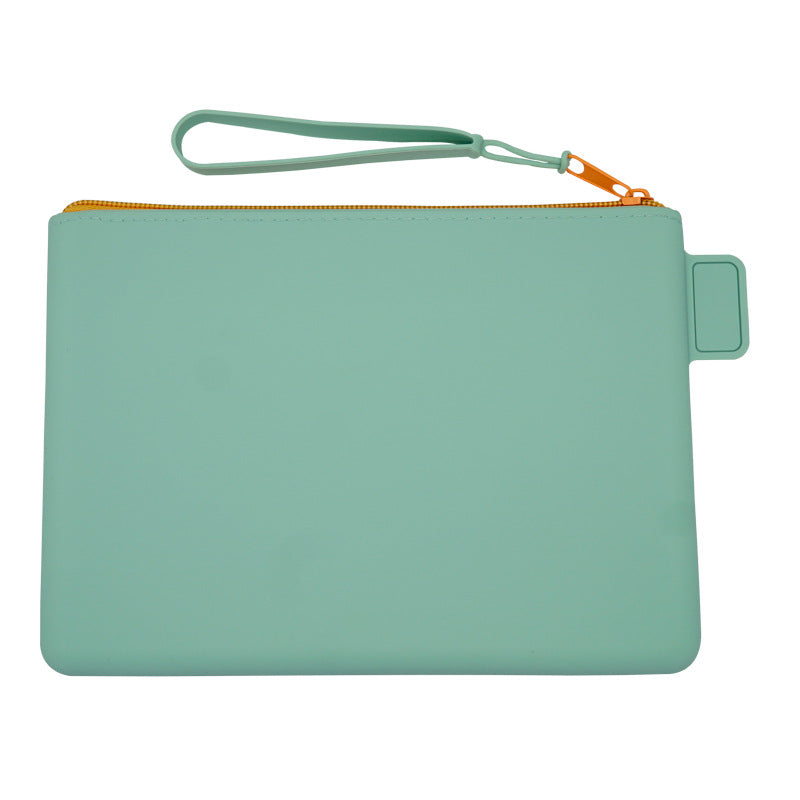 Multi Purpose Organizer Case Portable Electronic Organizer Bag Soft Silicone Zippered Bag