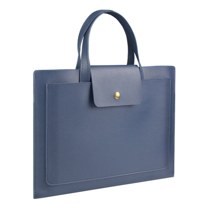 PU Leather 15.6" Laptop Bag Laptop Sleeve With Carrying Handle For Men And Women