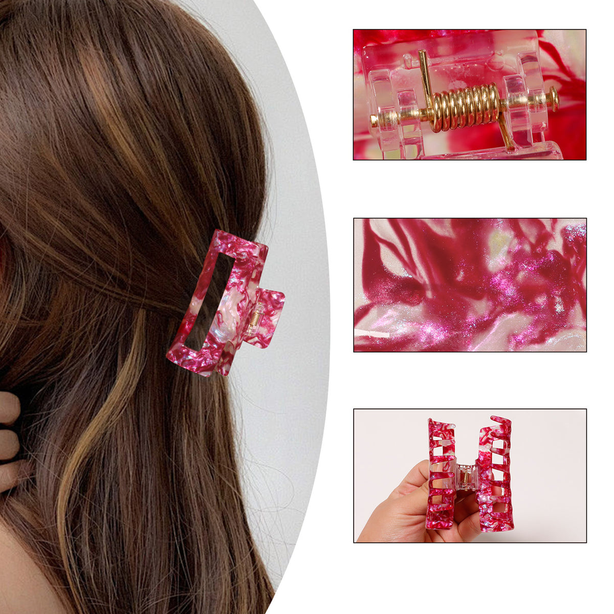 3.3" L French Hair Barrette Hair Claw