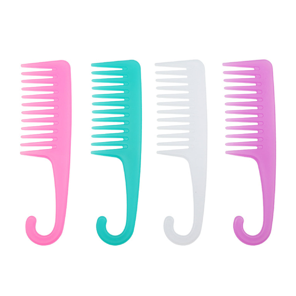Large Wide Tooth Comb Shower Combs with Hook