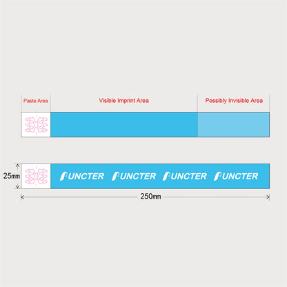 Consecutive Order Number Mosaic Grid Wristband Running Event People Counting Paper Band