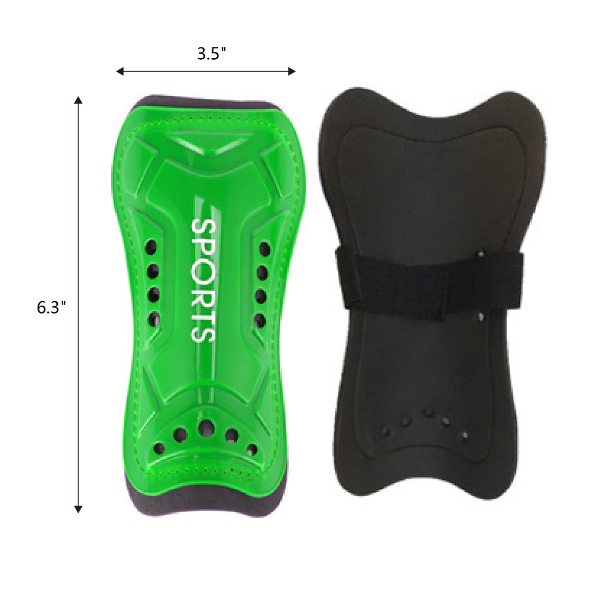 Football Shin Guard Pads for Adult with Strap Ties Soccer Leg Protector Size L