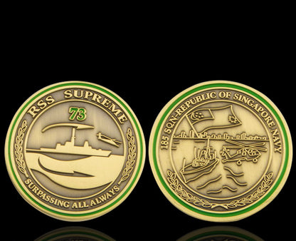 1.8" Fully Customized Metal Challenge Coin Round Commemorative Coins
