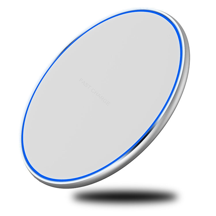 4'' Dia 10W Wireless Charger Thin Aluminum Fast Charging Pad (NO AC Adapter)