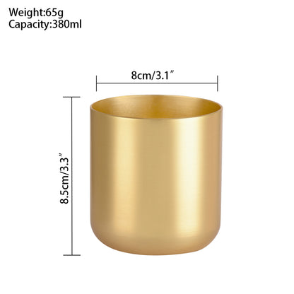13 Oz. Reusable Aluminium Wine Tumbler Barware Drinking Glass for Home, Kitchen, Bar