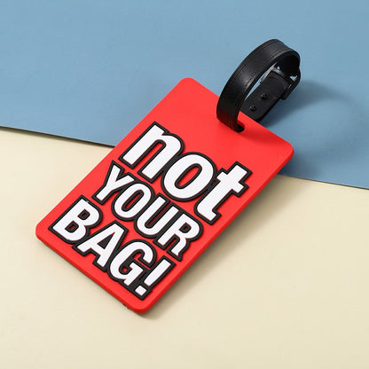3D Raised Soft PVC Luggage Tag For Suitcase Travel Baggage Identification