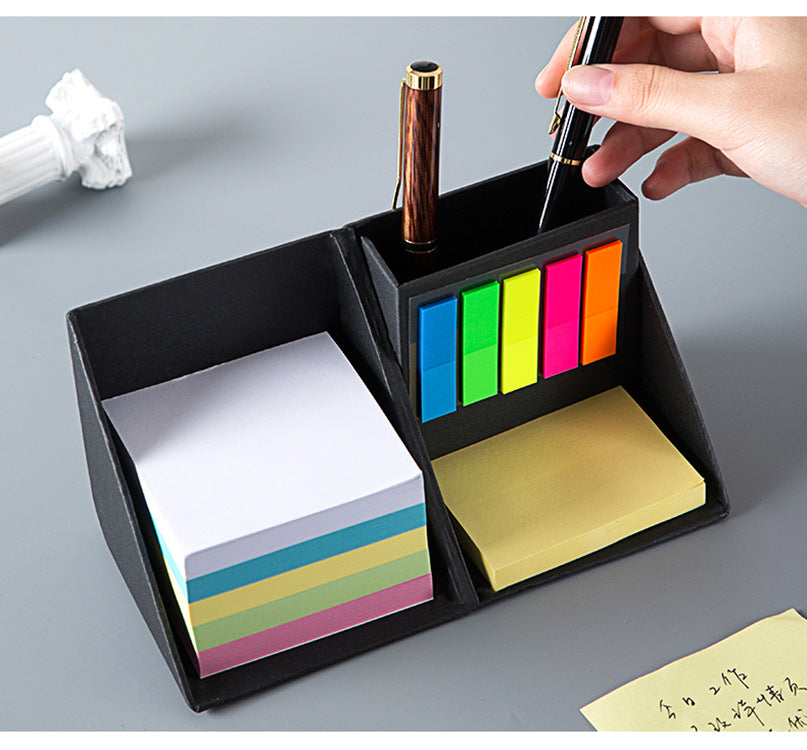 Creative Foldable Memo Box Sticky Note Set Pen Holder