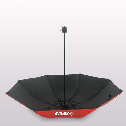 Portable Travel Triple Folding Umbrella Manual Open Umbrella