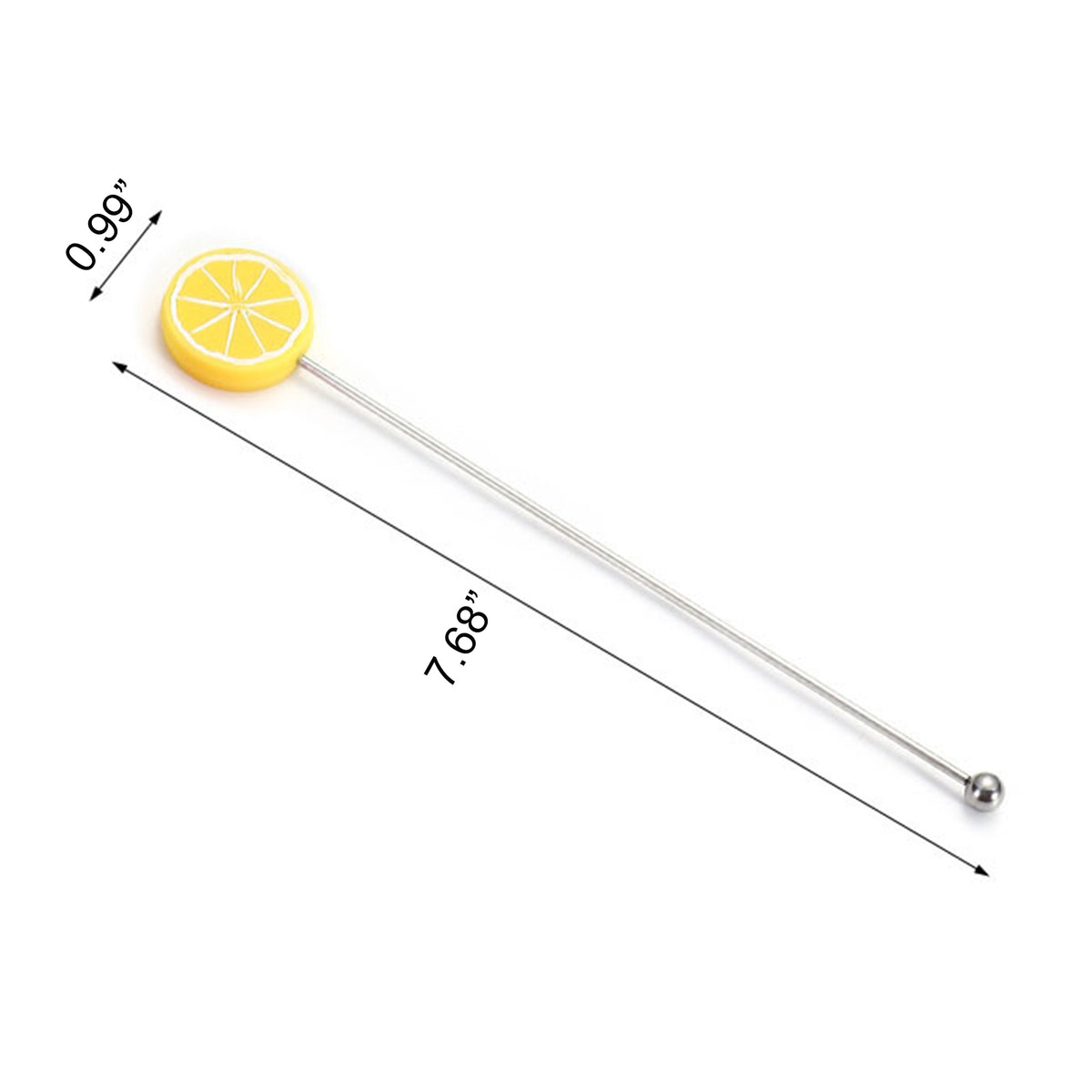 7.68 L Stainless Steel LemonTop Beverage Stirrers Coffee Stick
