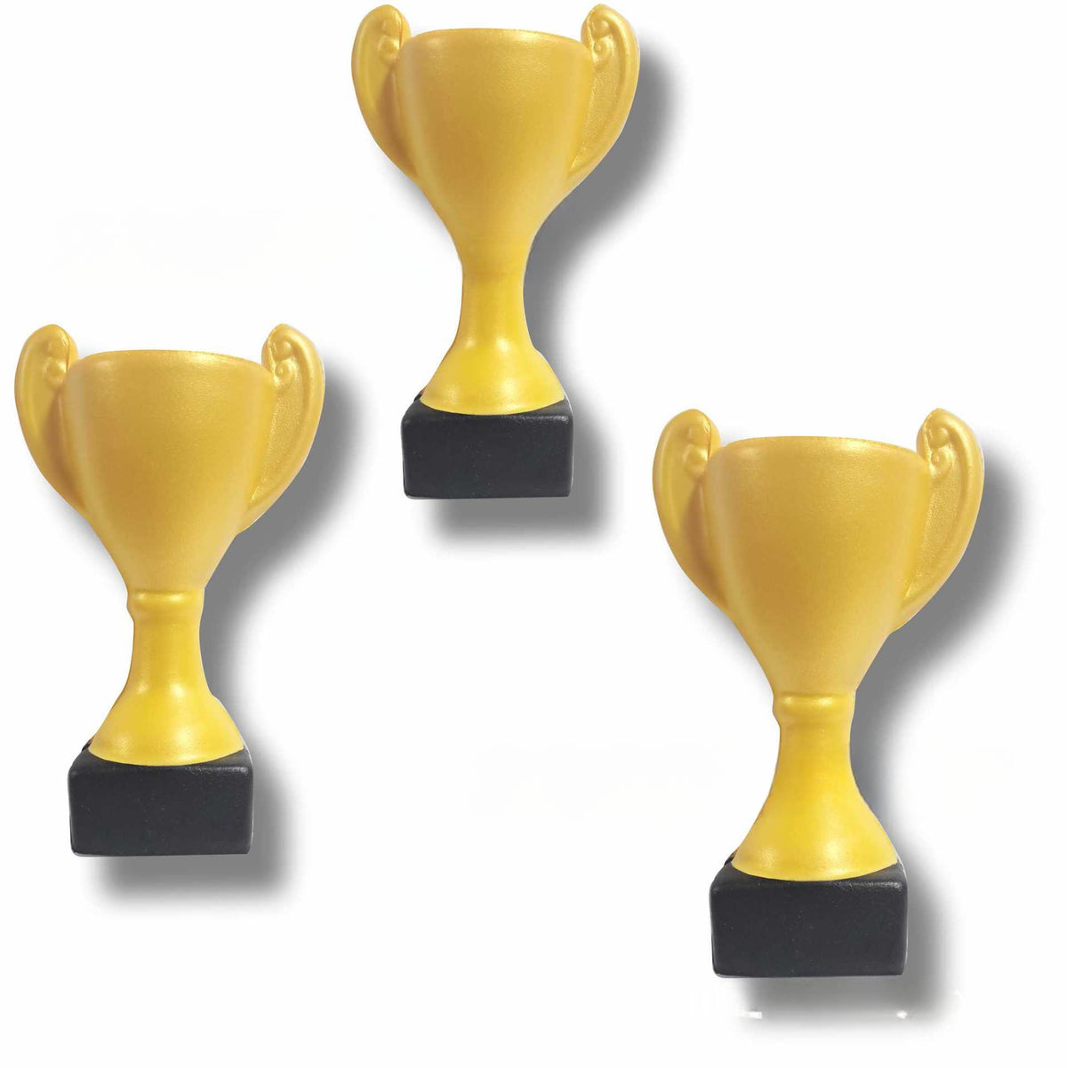 Yellow PU Foam Trophy Toy Model Decoration Pressure Reducing Ball