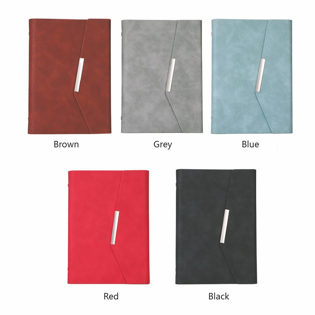 PU Leather Cover A5 Notebook Binder Meeting Journal with Magnetic Buckle