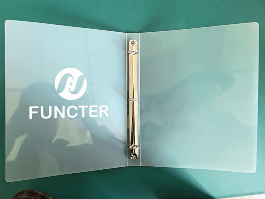 A4 Clear Hard PVC Round Ring Binders 3-Ring Binder Document Folder