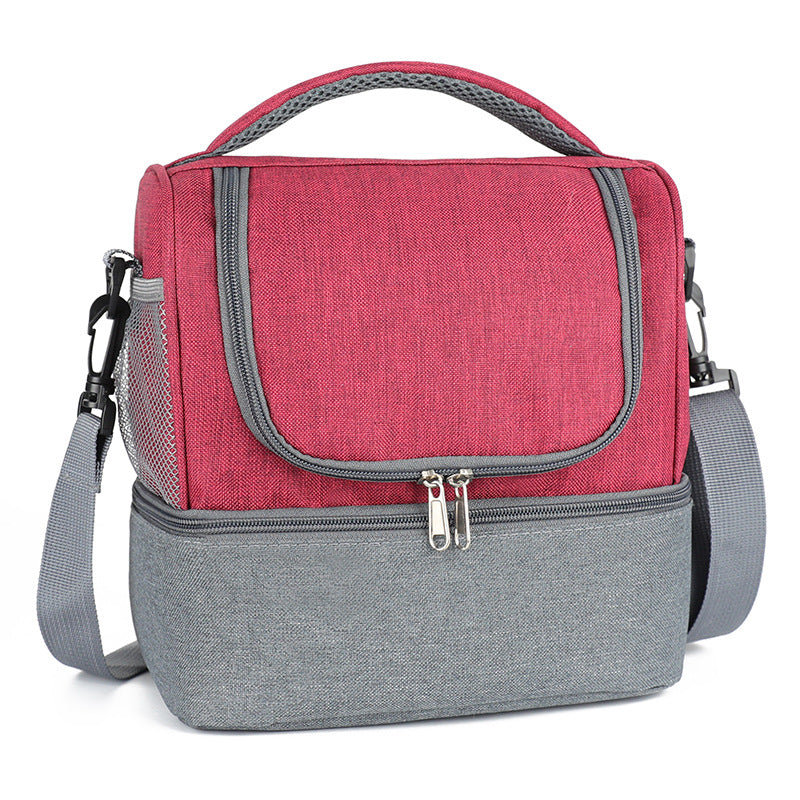 Insulated Lunch Bag With Two Compartments