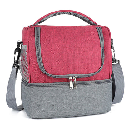 Insulated Lunch Bag With Two Compartments