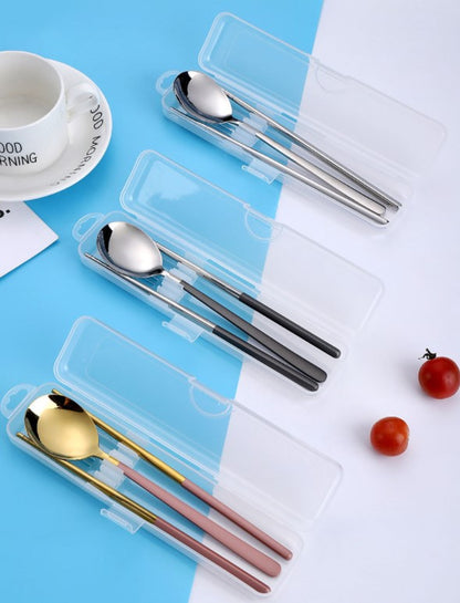 304 Stainless Steel Spoon Chopsticks Tableware Set