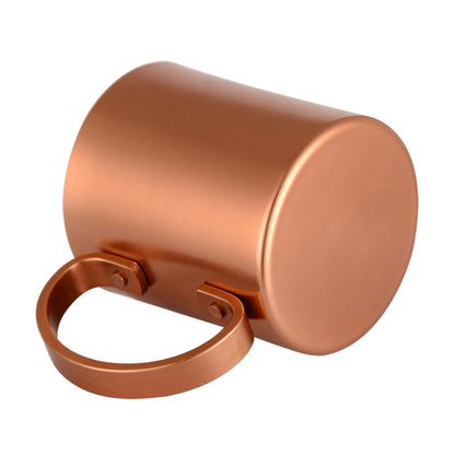 15 Oz. Reusable Copper Bourbon Cup Drinking Mug with Handle