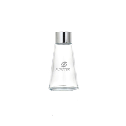 2.7 oz. Minimalist Tapered Rattan Aromatherapy Glass Empty Bottle