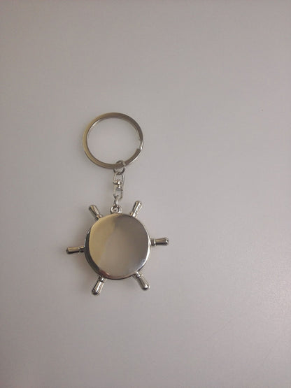 Metal Compass Key Chain W/Gift box