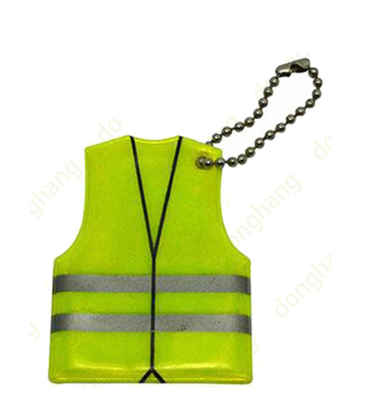 Reflective Safety Vest Keytag