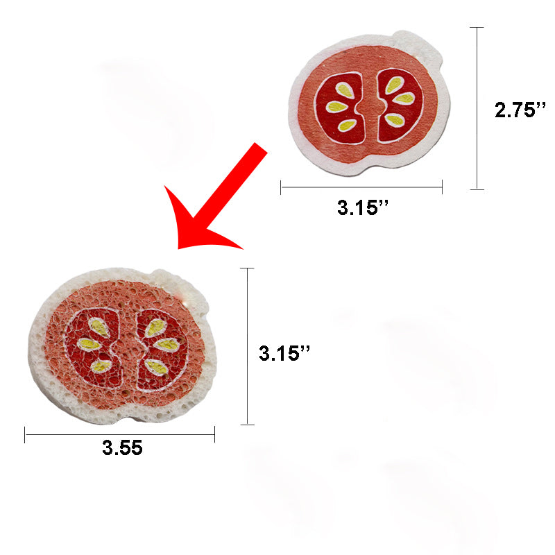Tomato Shaped Compressed Sponge