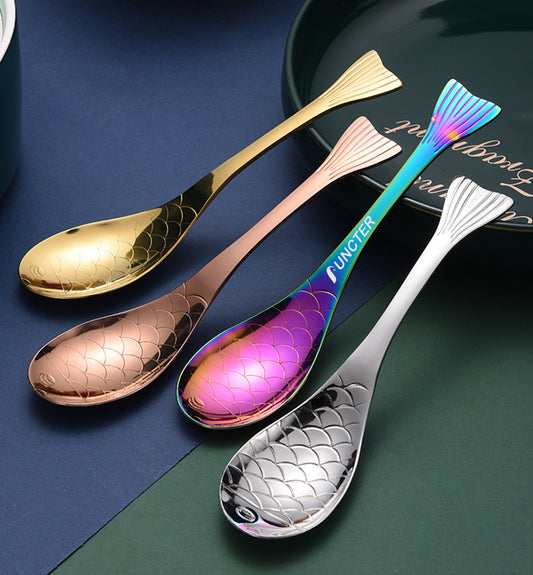 Stainless Steel Fish Spoon Soup Spoon Table Spoon - Size L