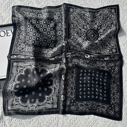 Custom 23.6" x 23.6" 100% Silk Bandana Silk Satin Scarf