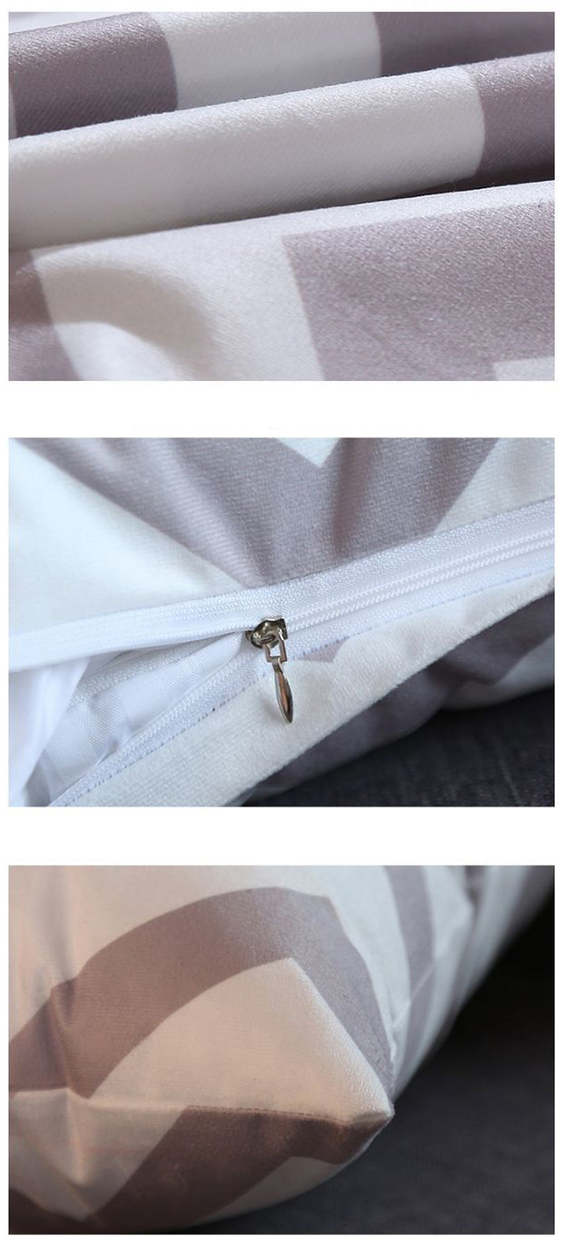 17.7 x 17.7" Premium Square Polyester Short Plush Throw Pillowcase With Hidden Zipper